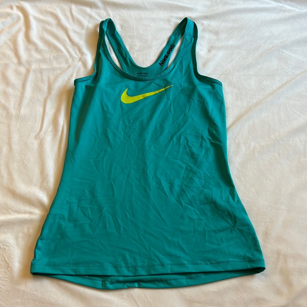 NWOT Nike Pro Teal Dri-Fit Athletic Tank